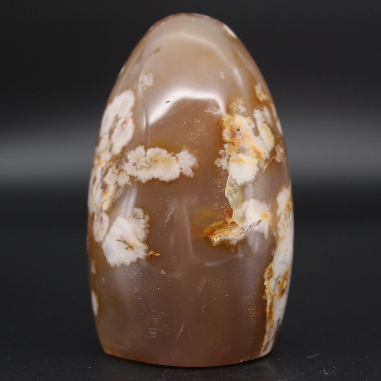 Agate fleur polie de Madagascar