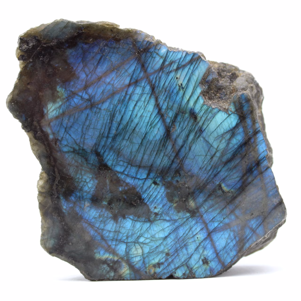Labradorite une face polie de décoration