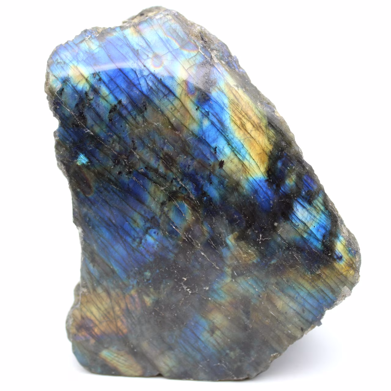 Labradorite une face polie de Madagascar