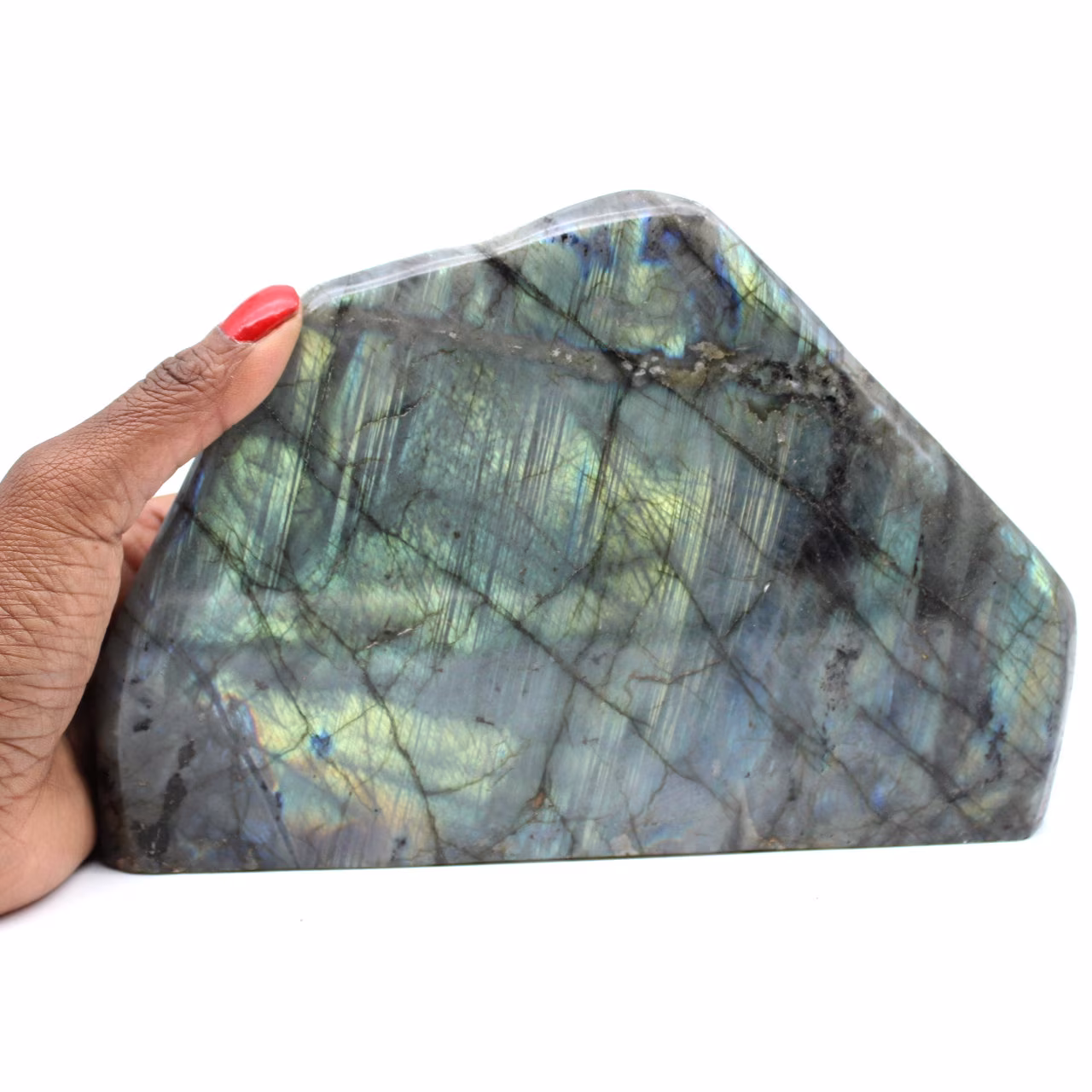 Pierre de Labradorite polie naturelle