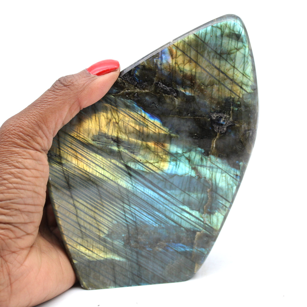 Labradorite polie pierre d’ornement de Madagascar