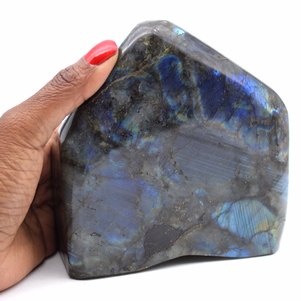 Bloc de Labradorite polie naturelle polie