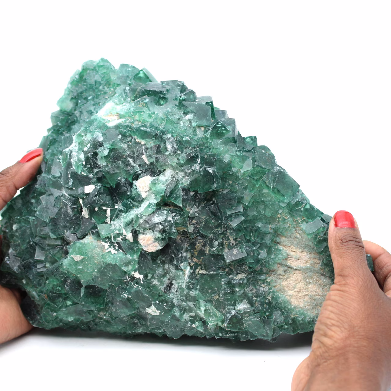 Grande cristallisation double face de fluorite de Madagascar