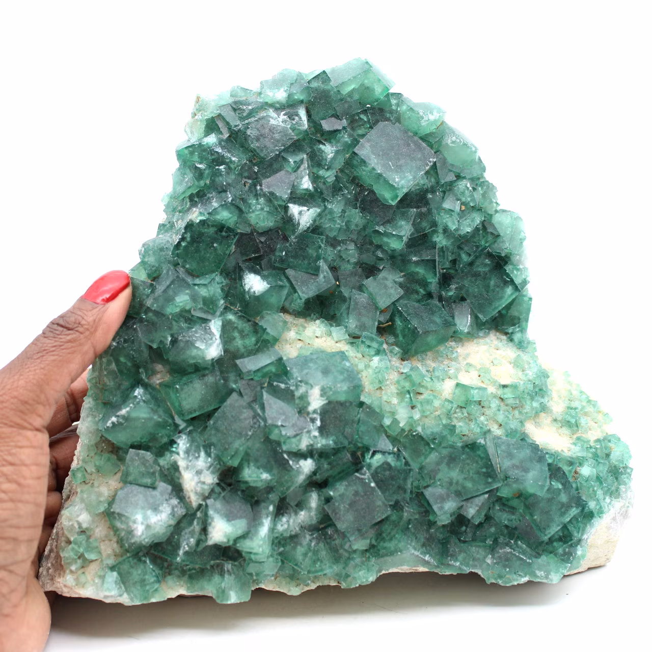 Cubes de fluorite verte cristallisée de près de 4 kilo