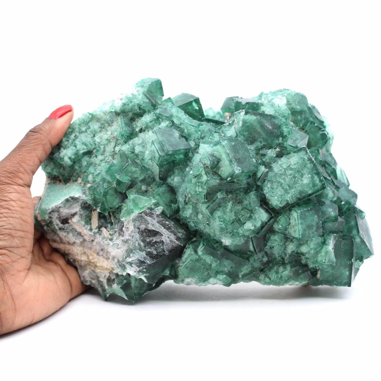Cristaux cubiques de fluorite sur gangue 2,5 kilo
