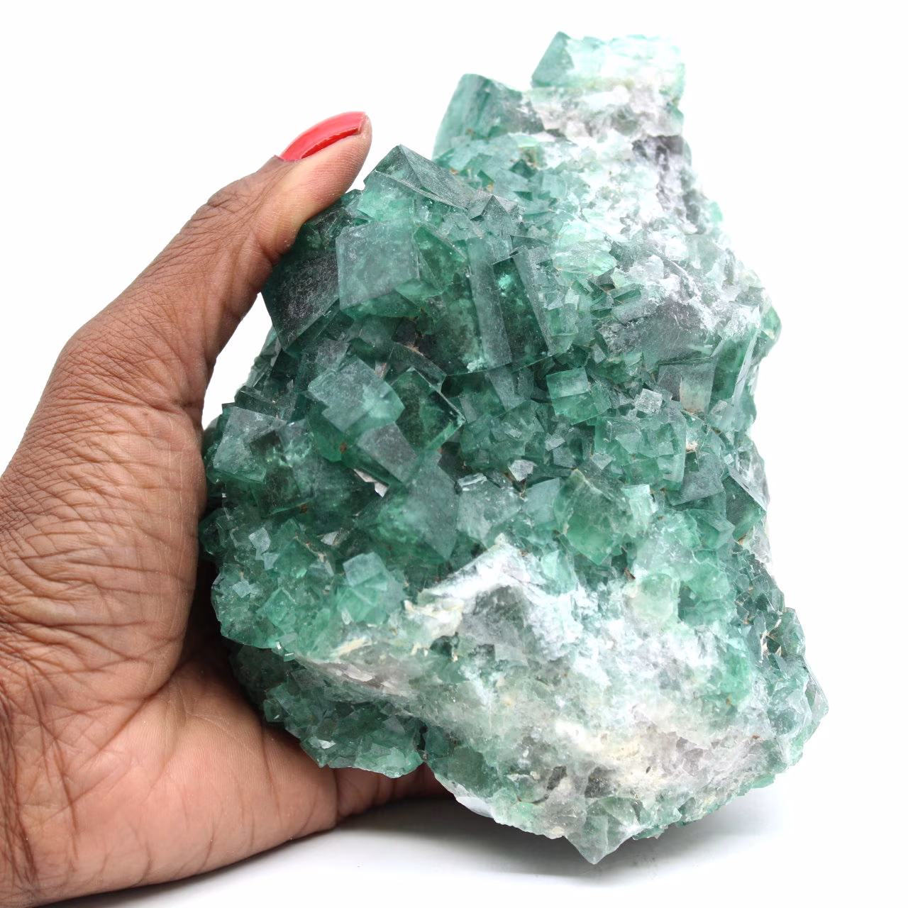 Cristallisation cubique de fluorite de Madagascar