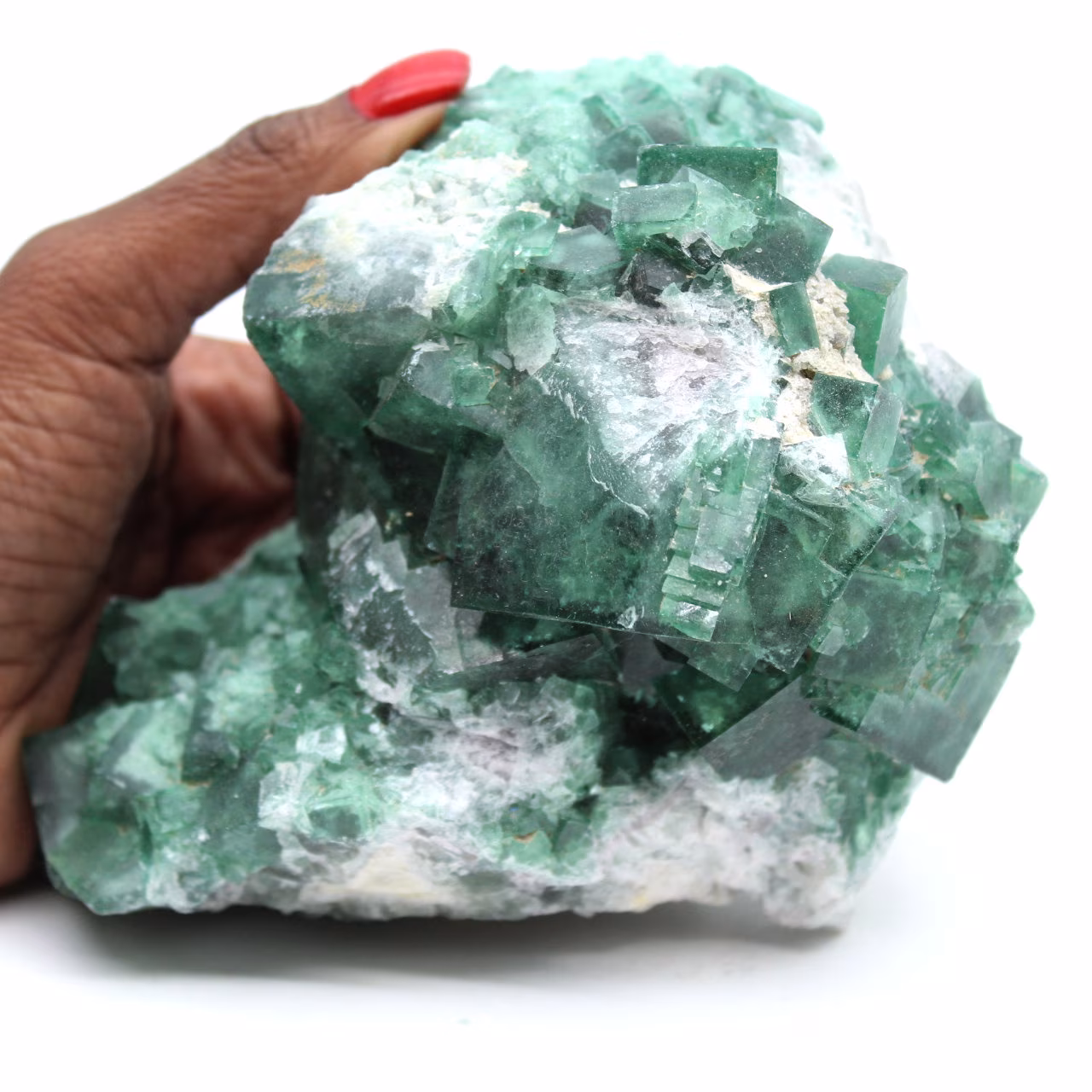 Cristaux cubiques naturels de fluorite de Madagascar
