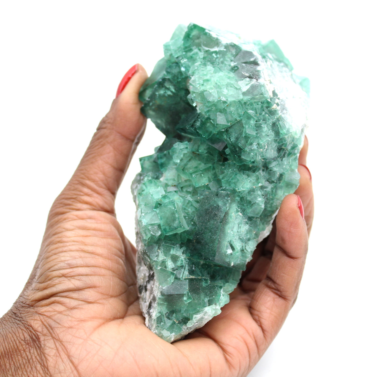 Cristaux cubiques de fluorite sur gangue