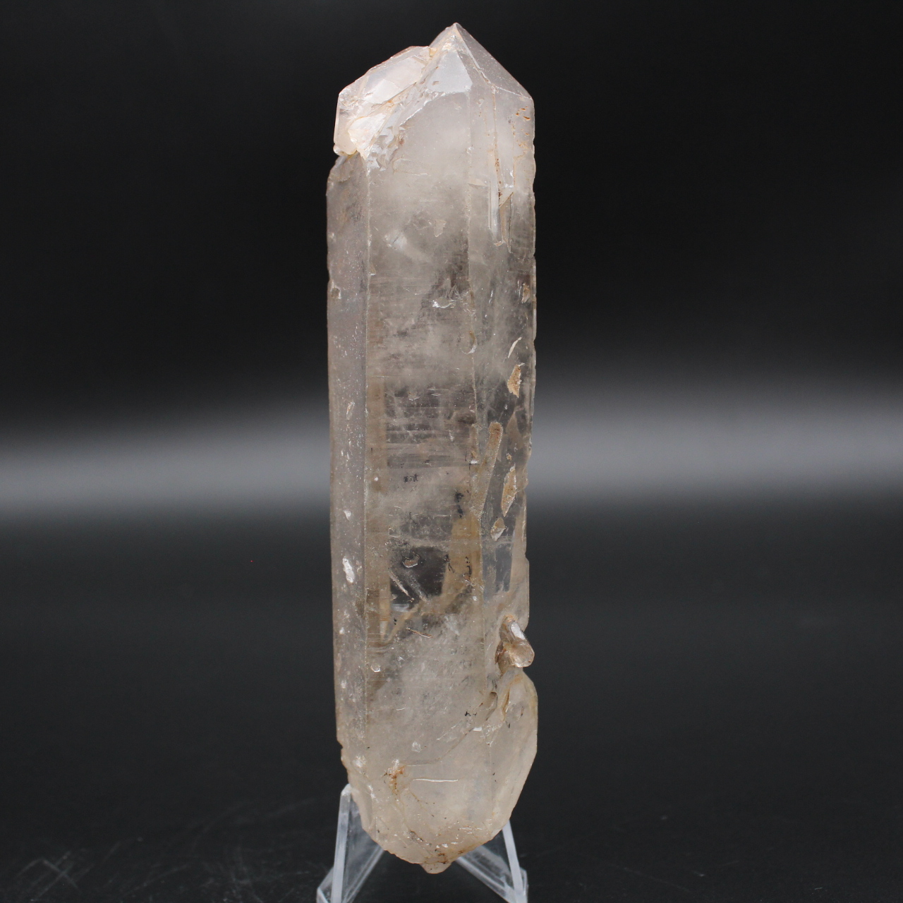 Quartz fumé naturel cristal bi-terminé