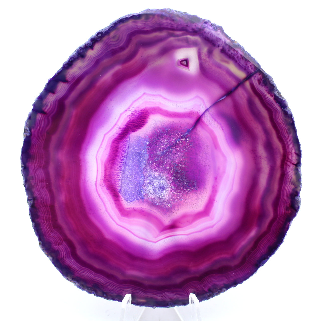 Tranche d'agate polie