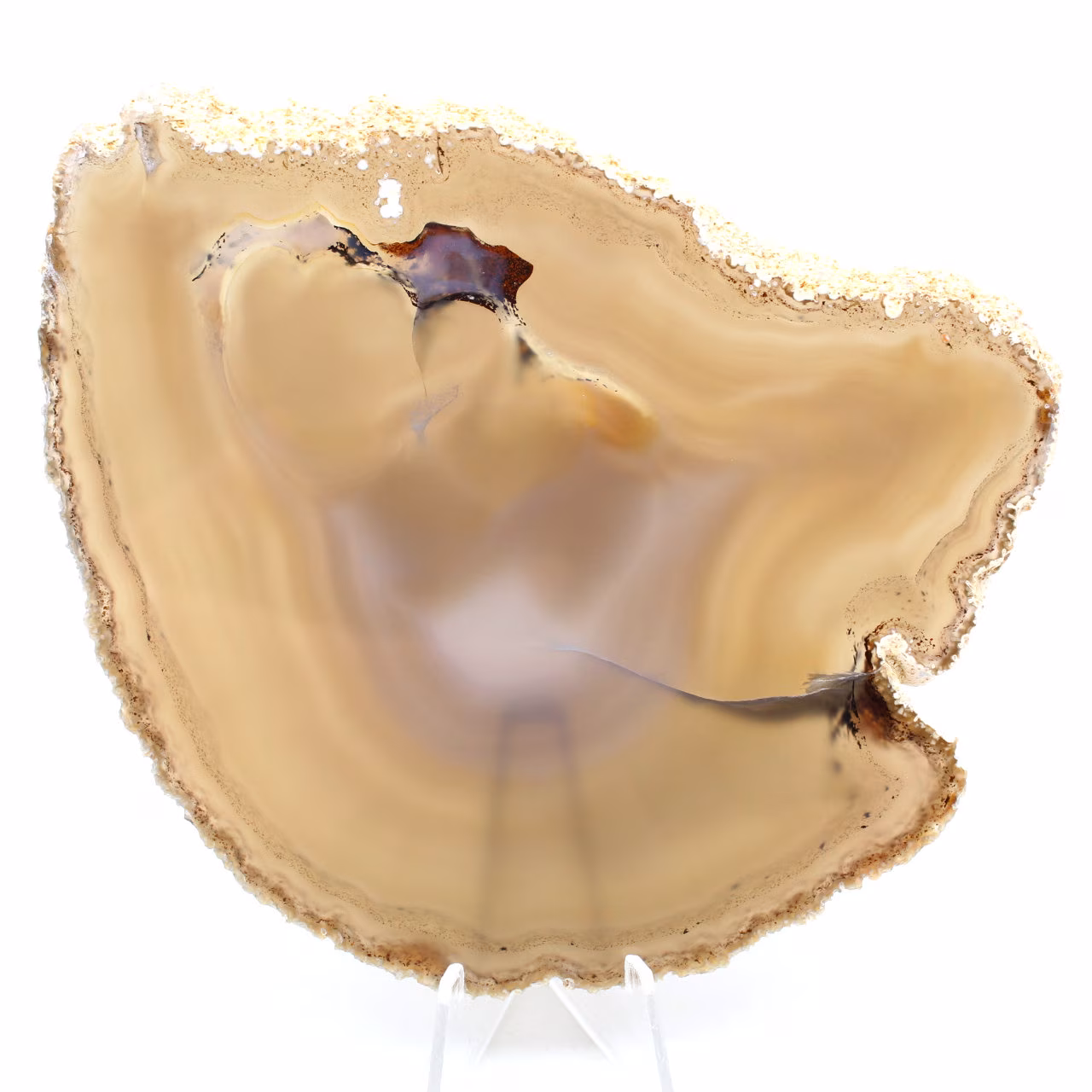 Tranche d'agate du Brésil