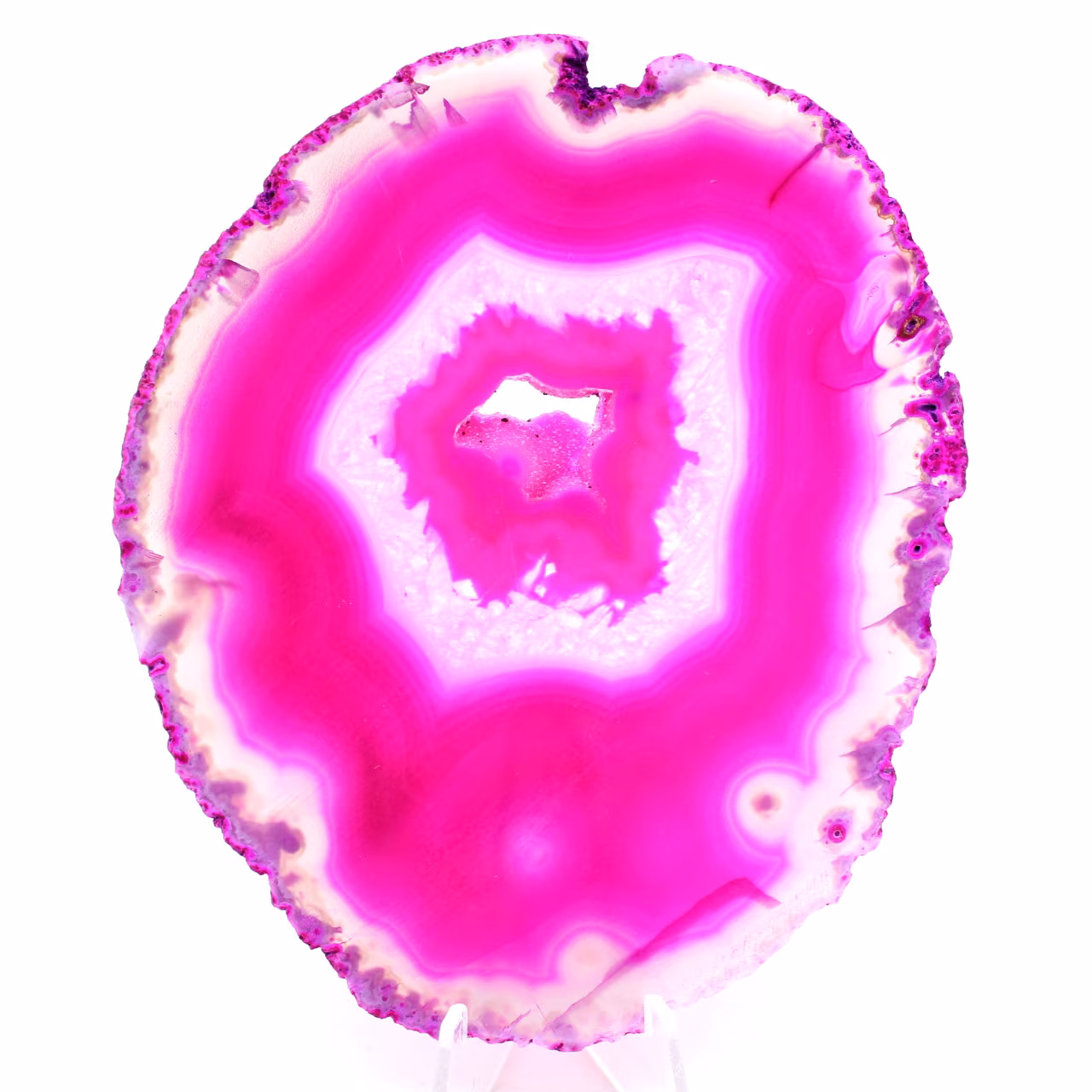 Tranche d'agate polie