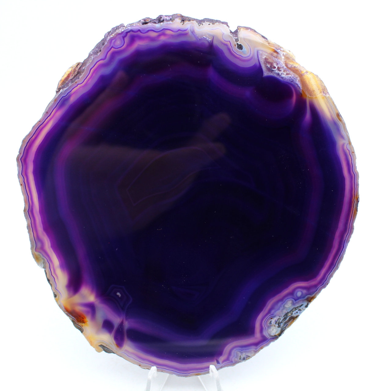 Agate naturelle polie