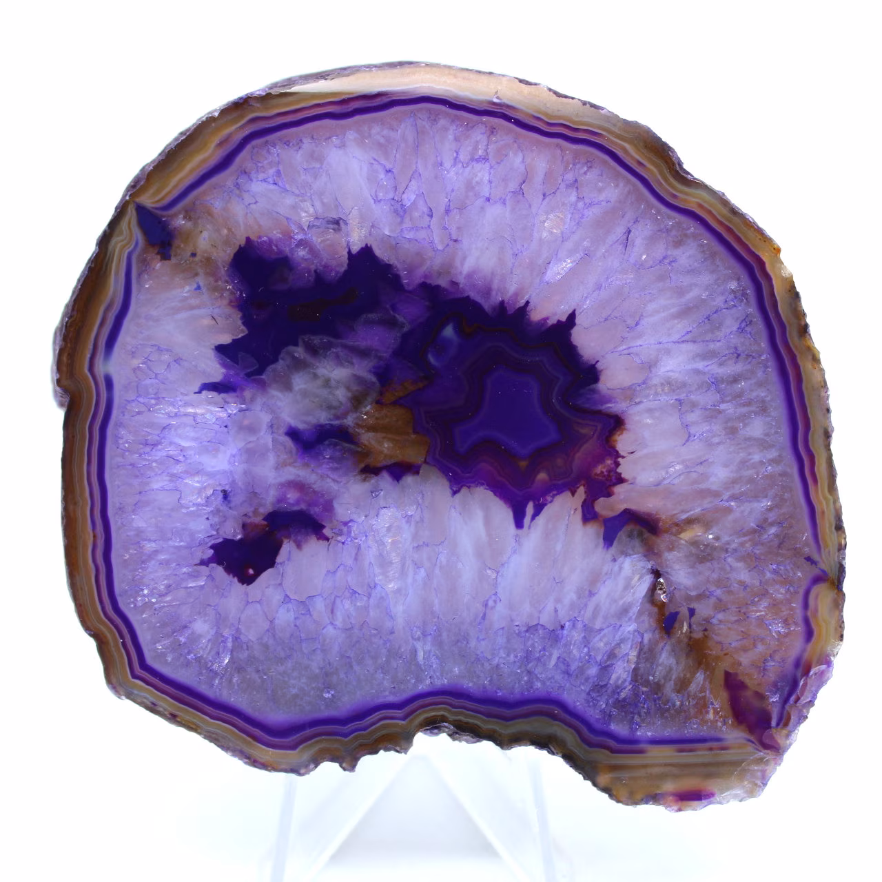 Agate violette minérale