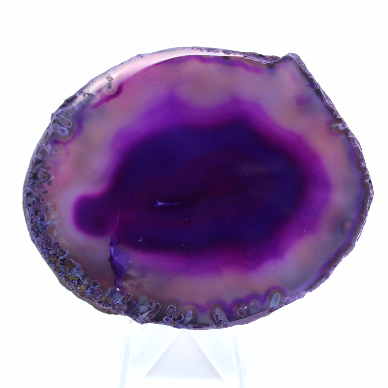 Pierre d'agate violette du Brésil