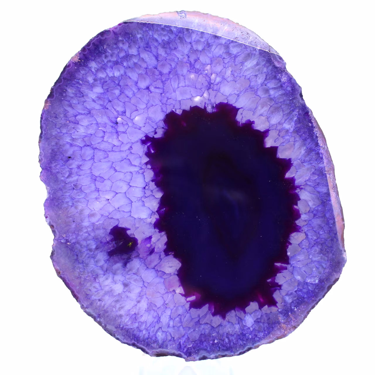 Décoration en agate violette minérale