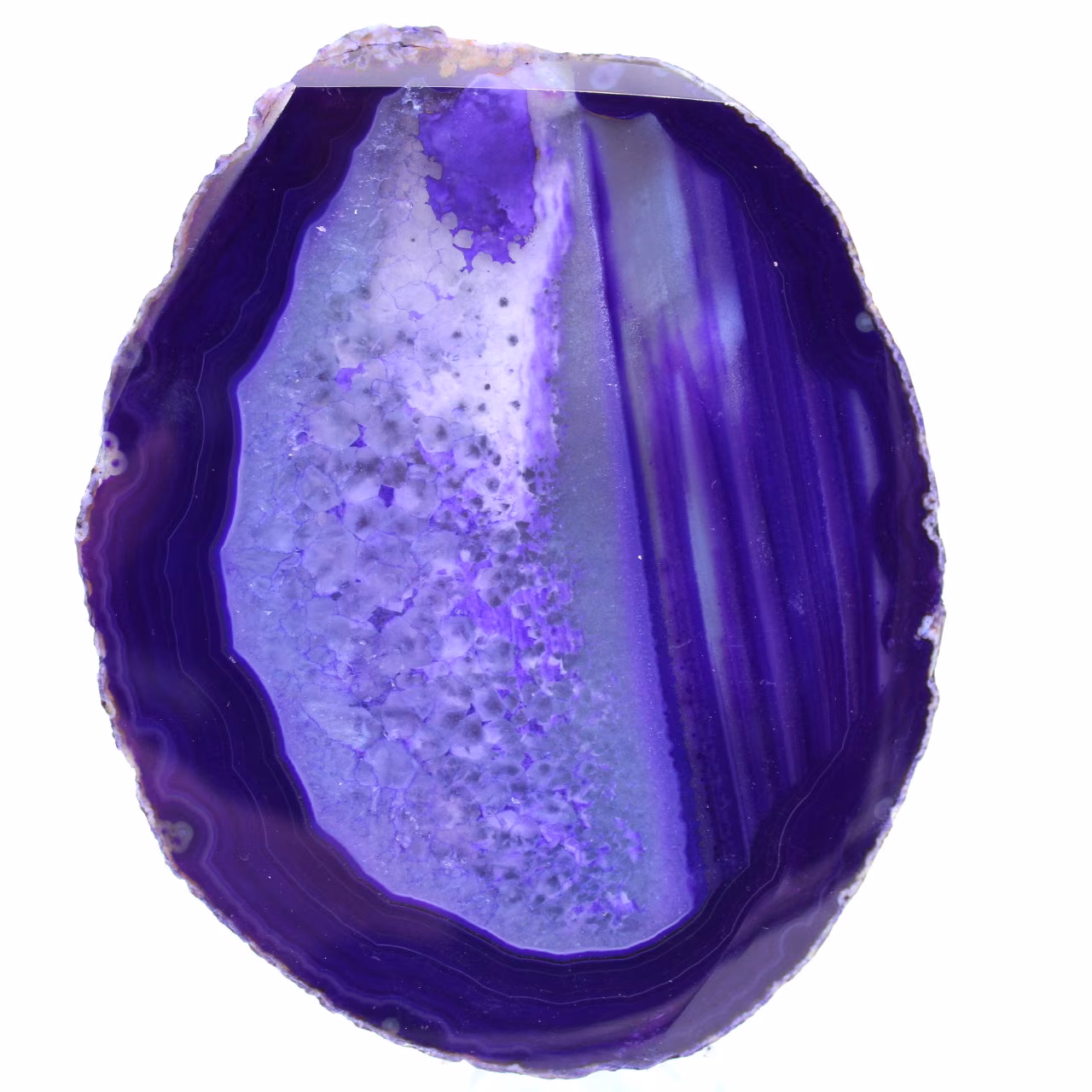 Pierre d'agate violette du Brésil