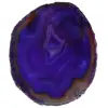 Tranche d'agate violette - 0