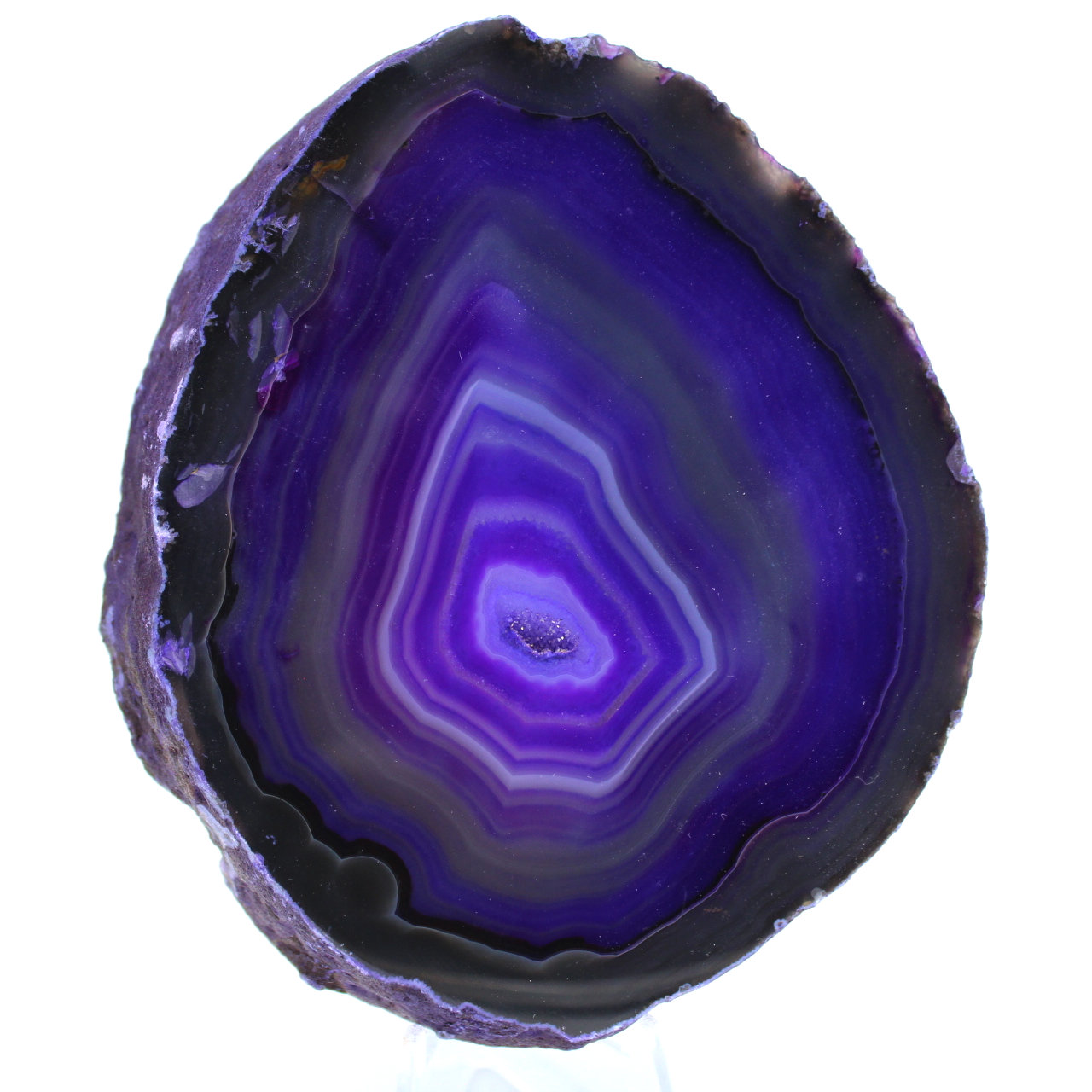 Agate violette de décoration 