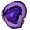 Tranche d'agate violette d'ornement - 0