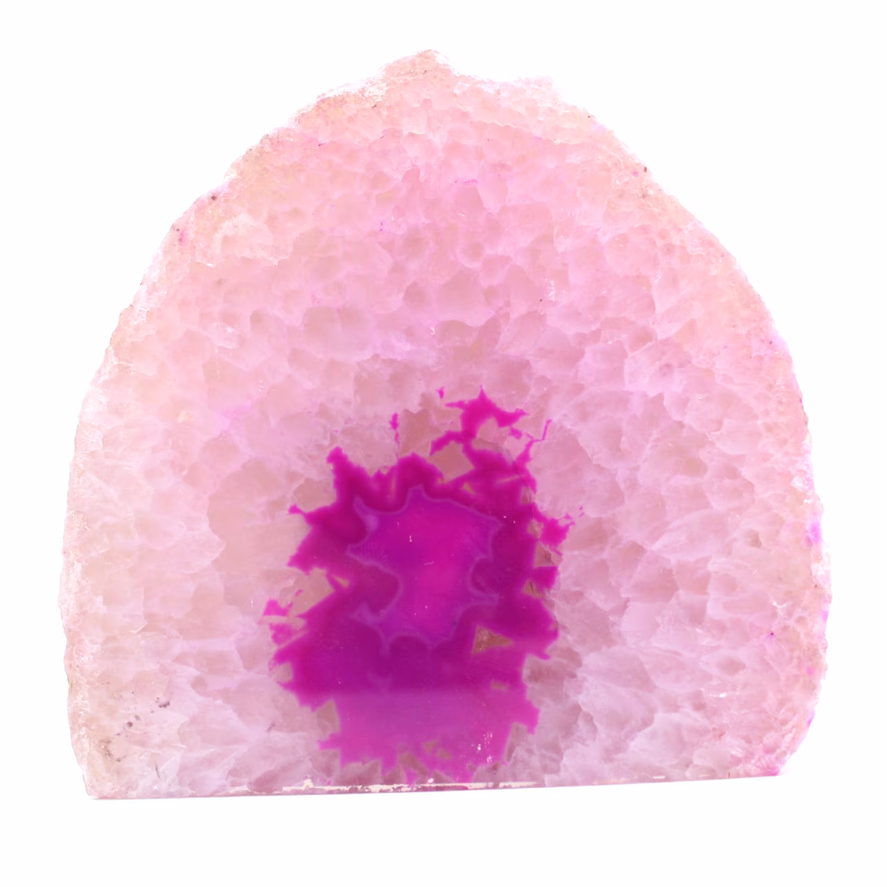 Agate rose de décoration naturelle