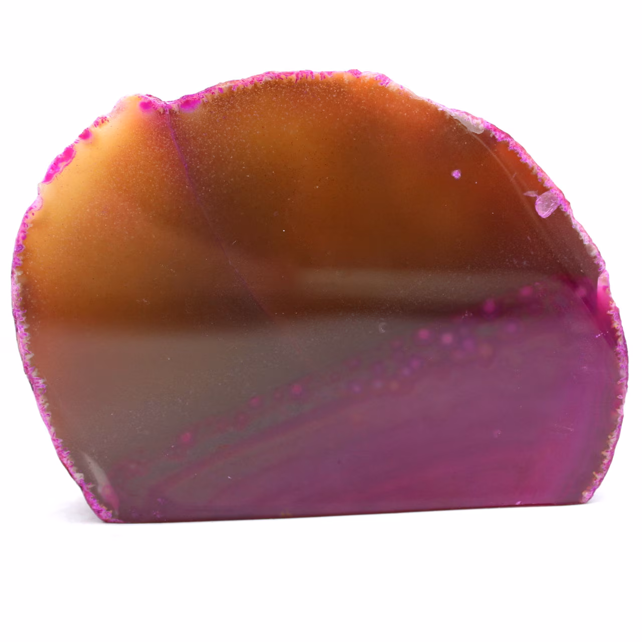 Pierre décorative en agate rose