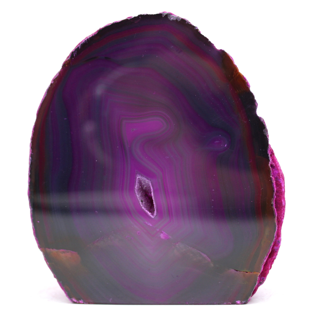 Agate rose décorative à poser
