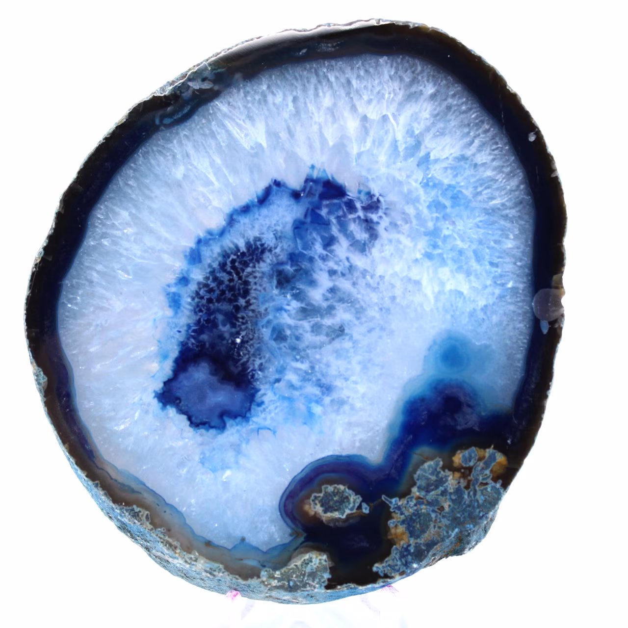 Pierre d'agate bleue du Brésil