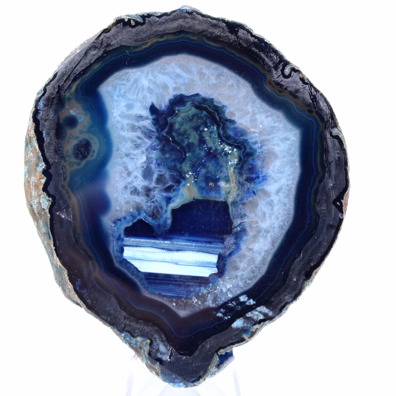 Agate bleue du Brésil