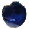 Tranche d'agate bleue de décoration  - 0