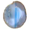 Pierre décorative en agate bleue - 0