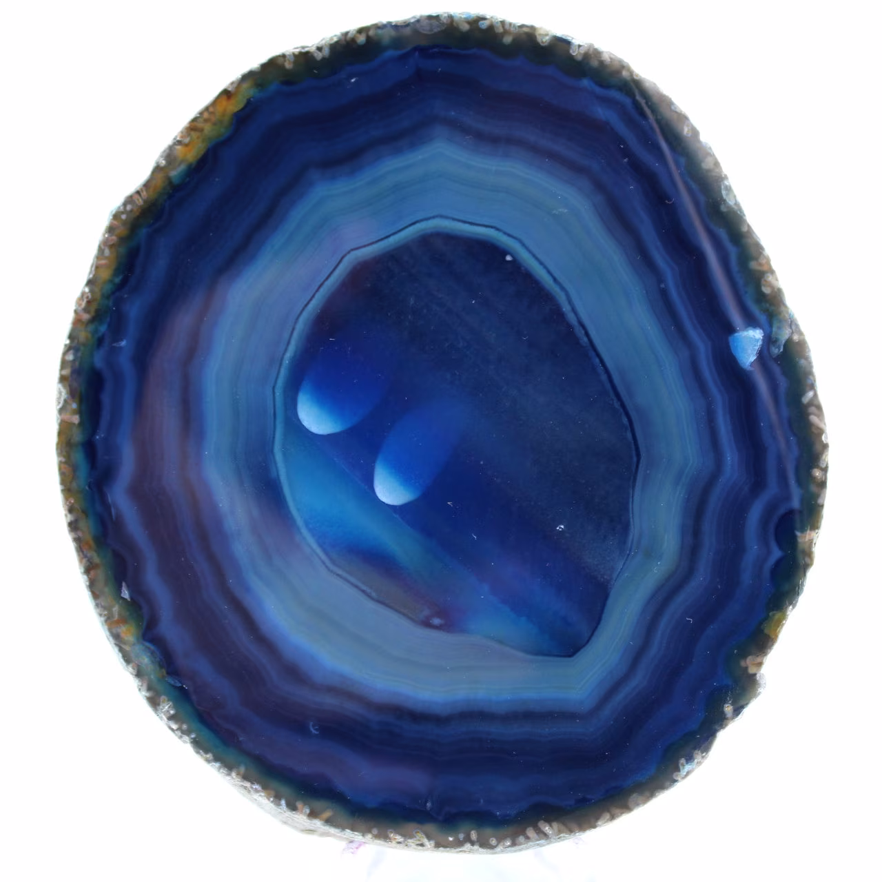 Agate bleue minérale