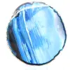 Pierre d'agate bleue - 0