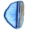 Tranche d'agate bleue de décoration  - 0