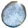 Tranche d'agate bleue d'ornement - 0