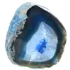 Pierre décorative en agate bleue - 0