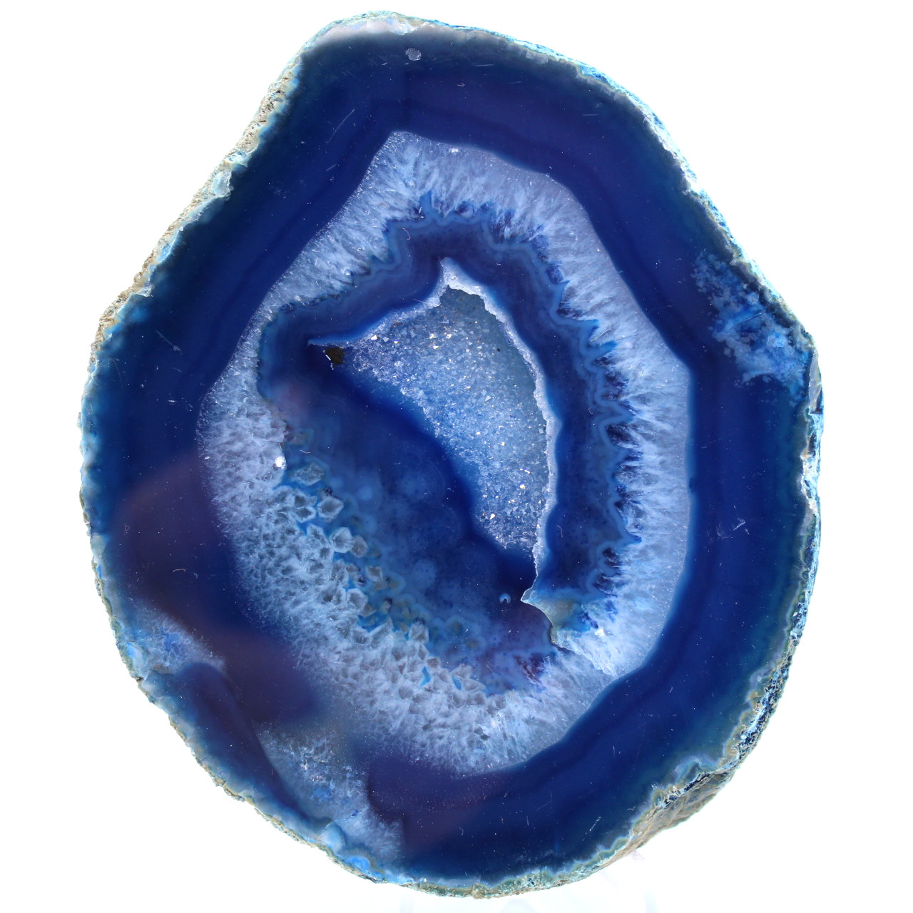 Pierre d'agate bleue