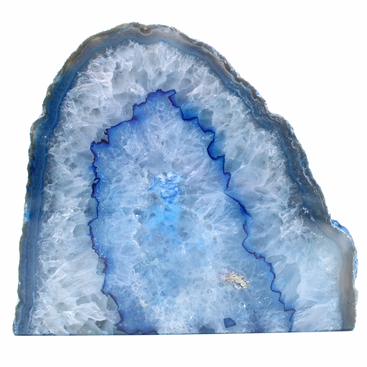 Agate bleue décorative