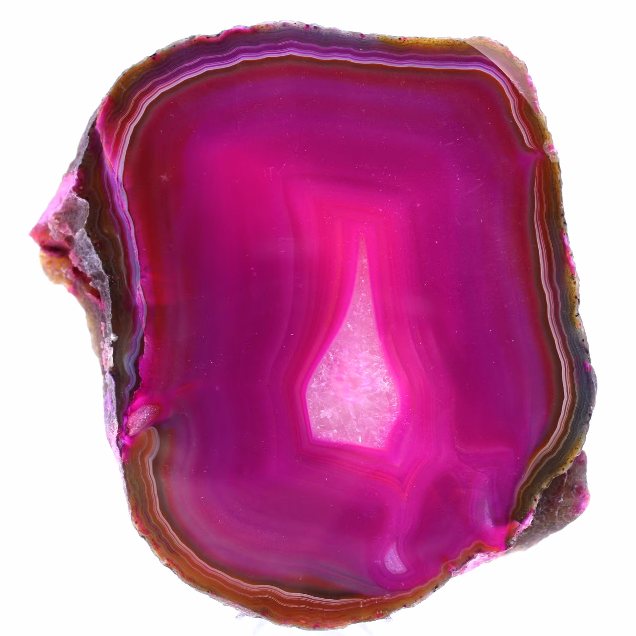 Pierre d'agate rose