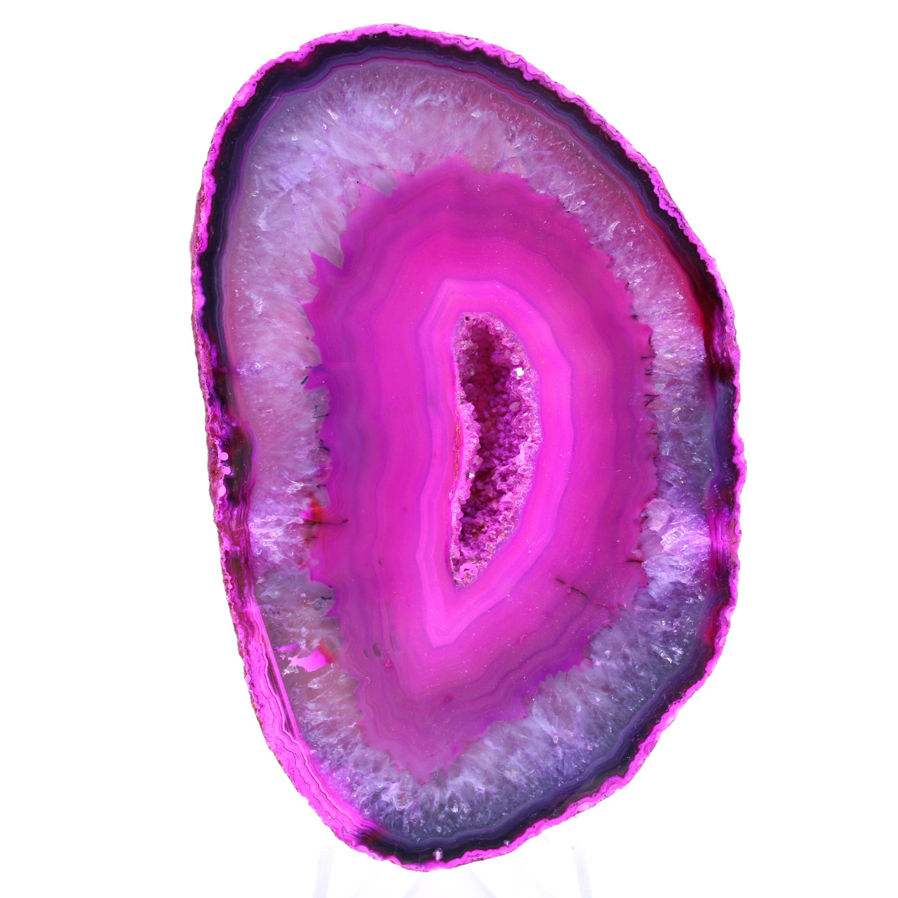 Pierre décorative en agate rose