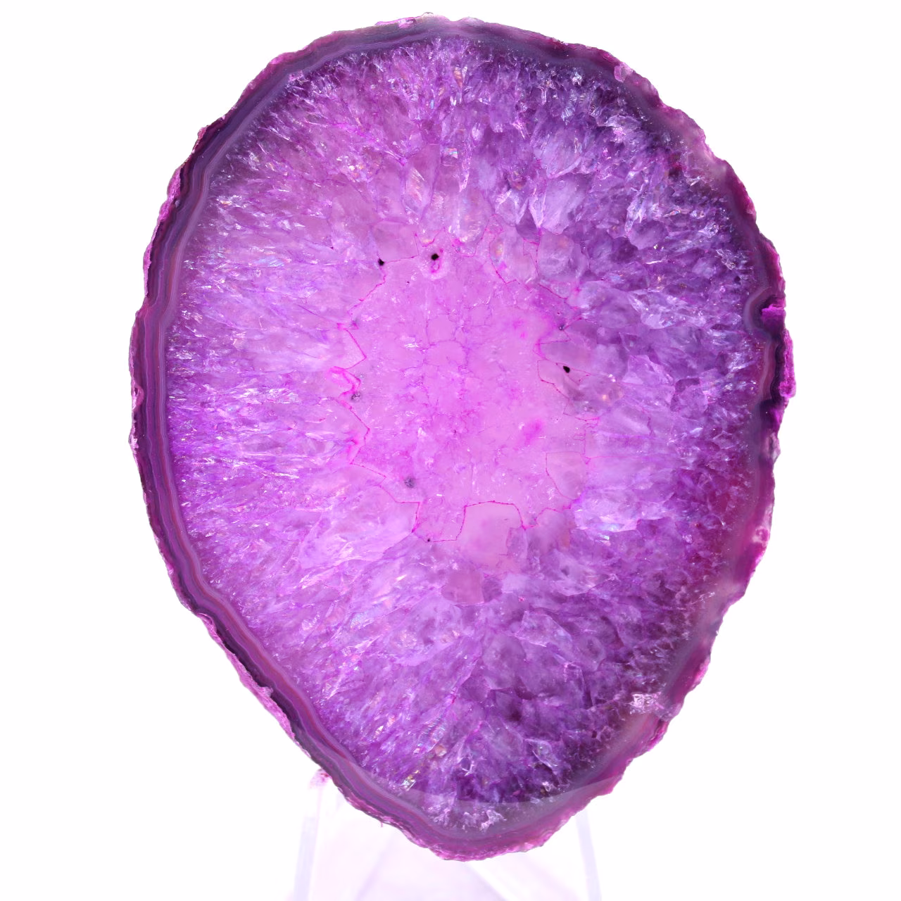 Agate rose de décoration 