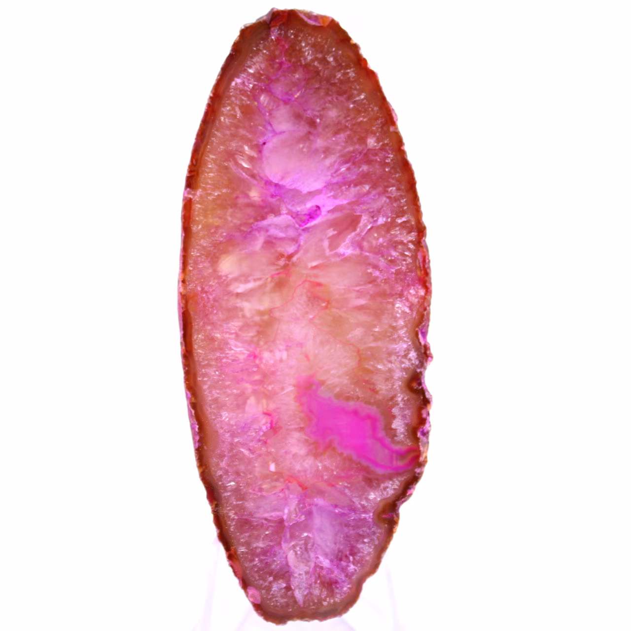 Agate rose d'ornement