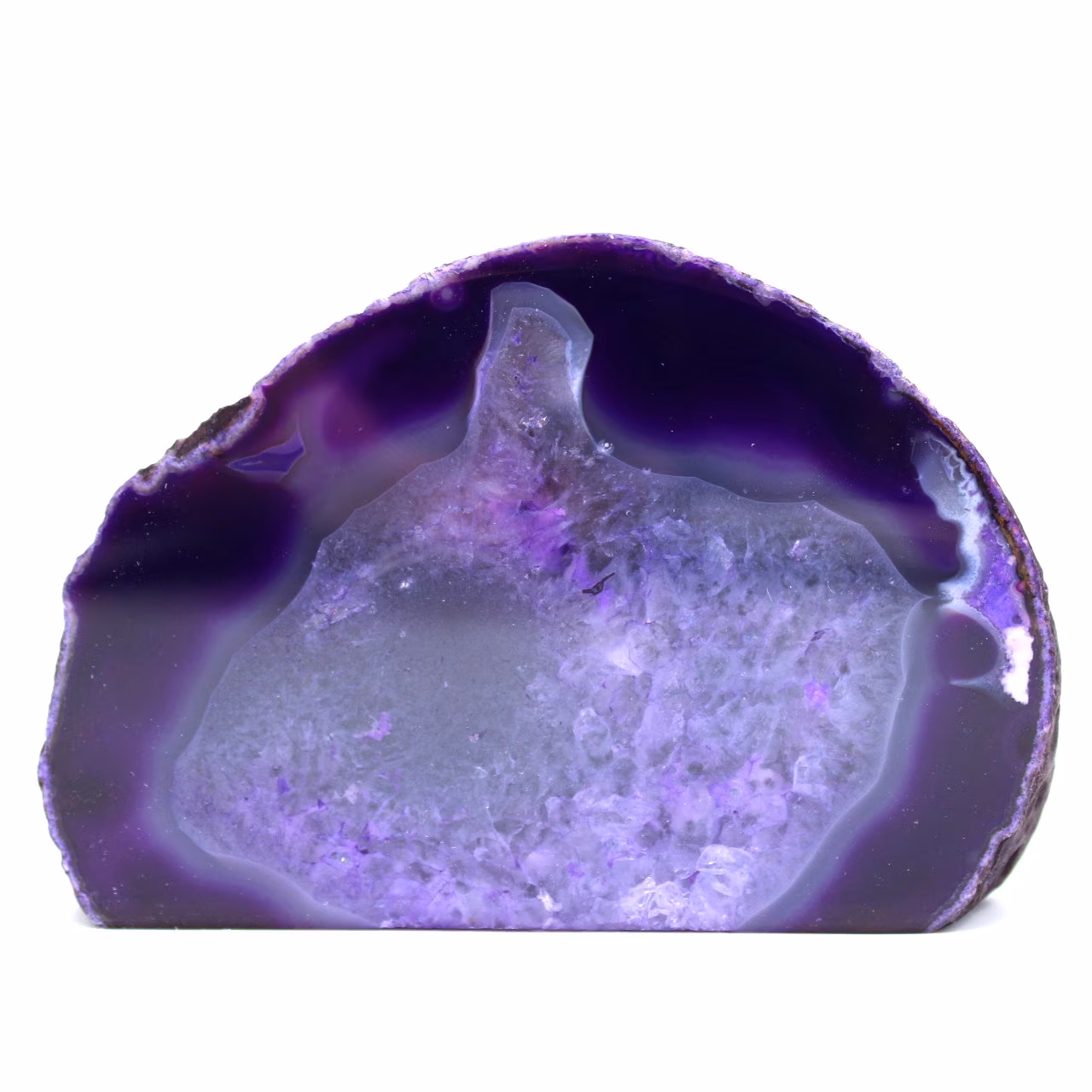 Pierre d'agate violette du Brésil