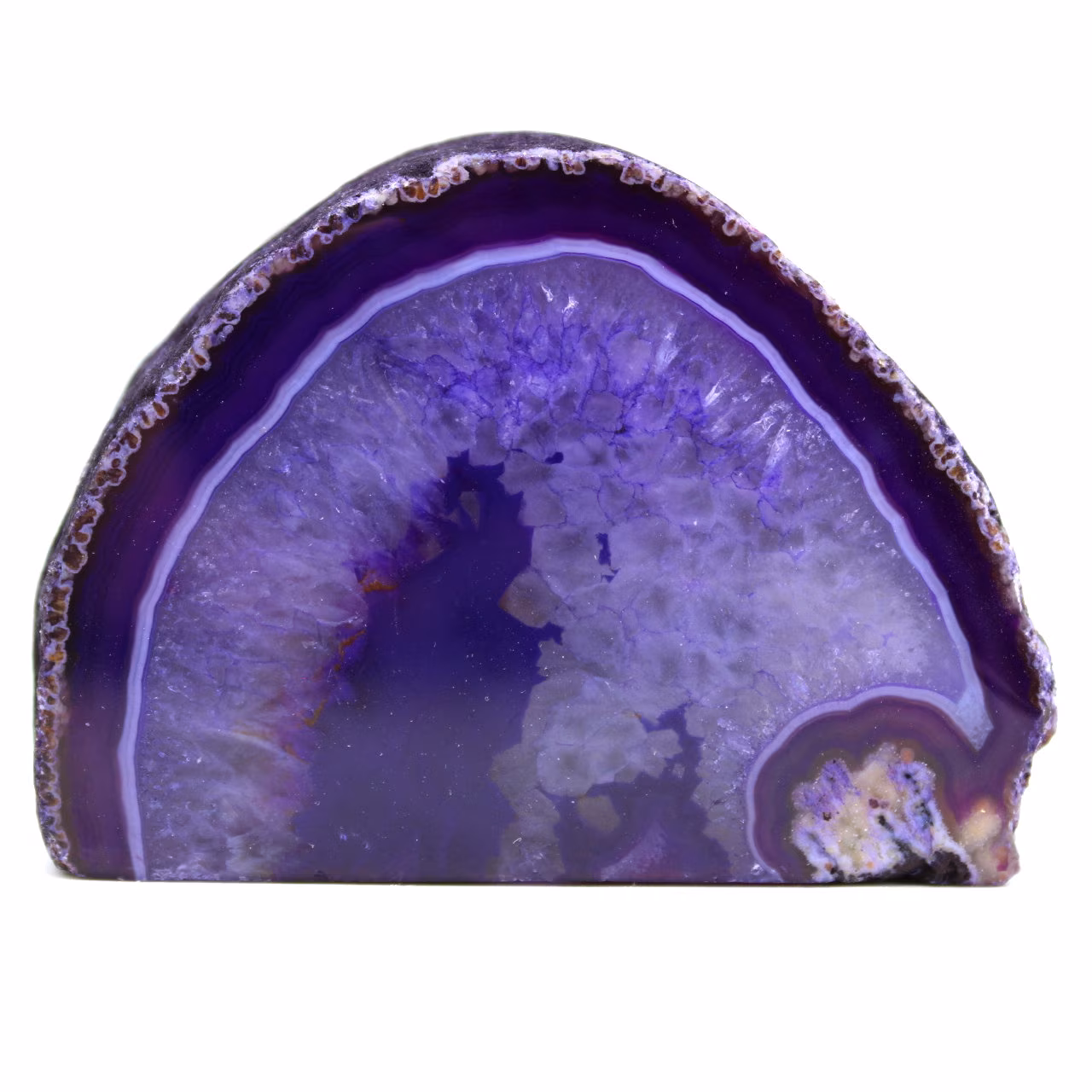 Agate violette de décoration naturelle
