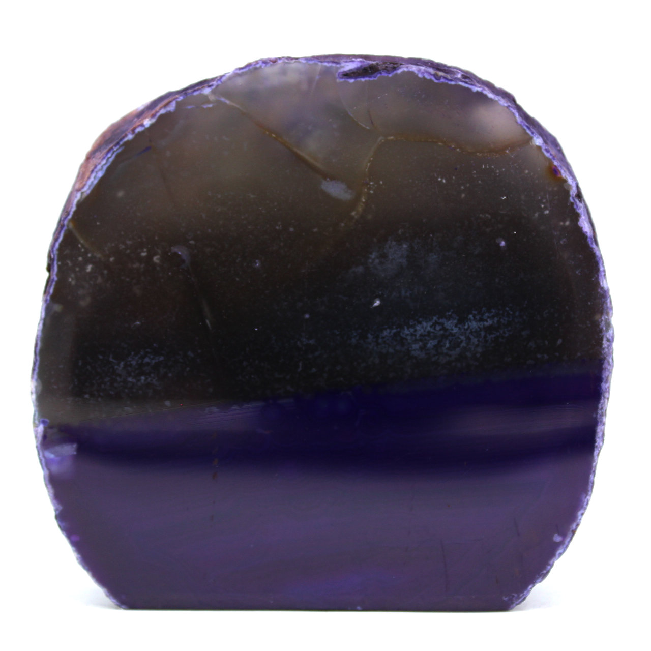 Décoration en agate violette