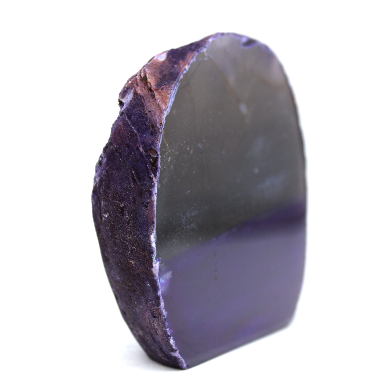 Décoration en agate violette