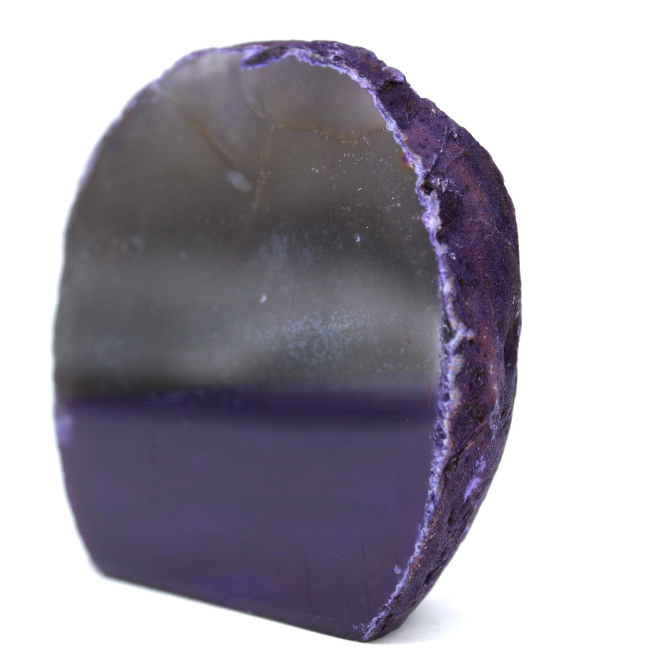 Décoration en agate violette