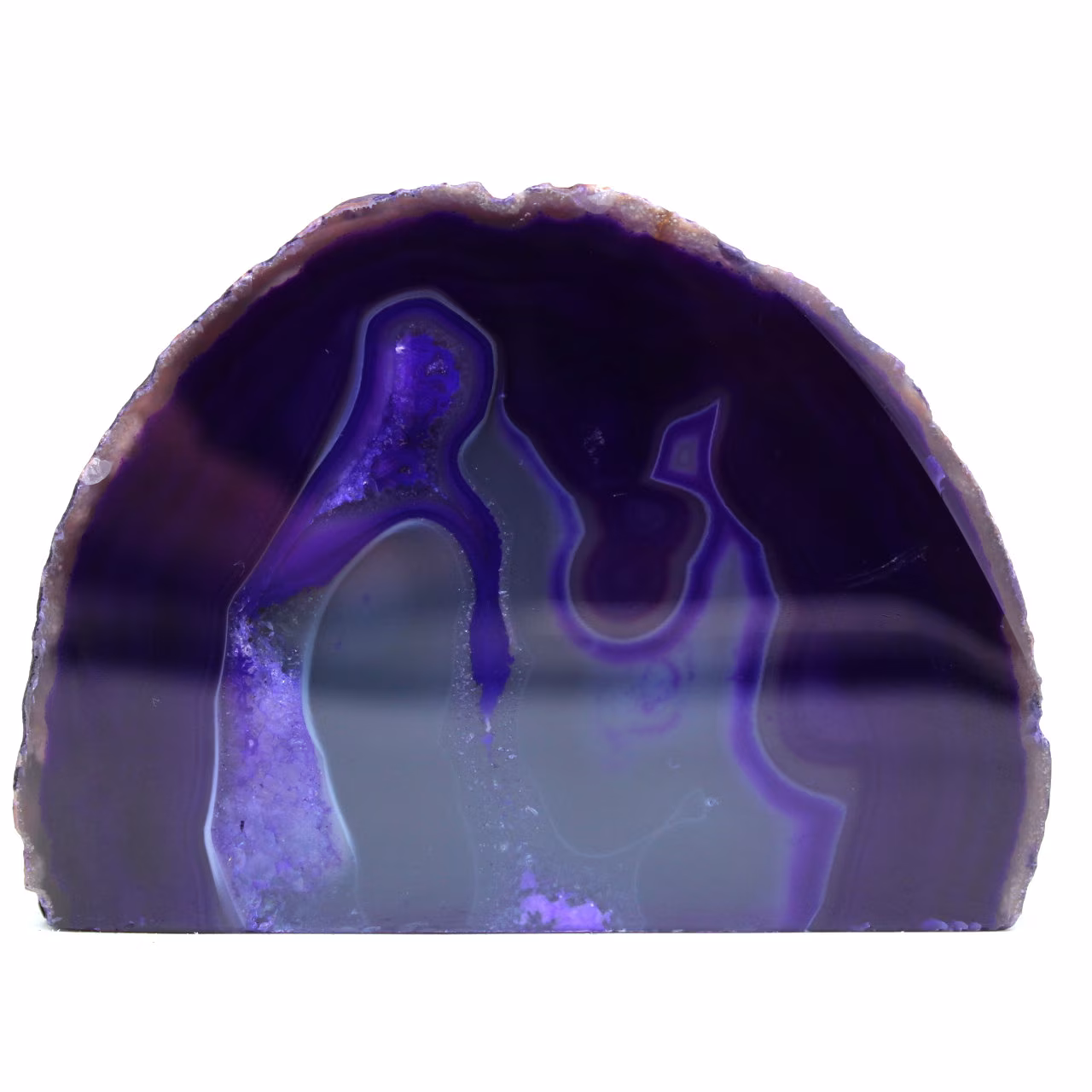 Agate violette d'ornement à poser