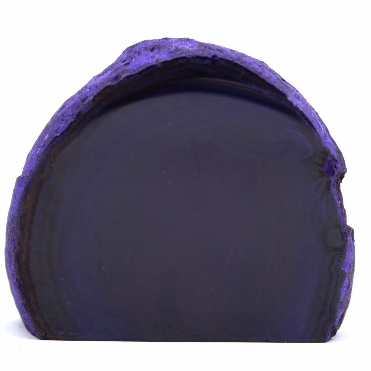 Décoration en agate violette minérale