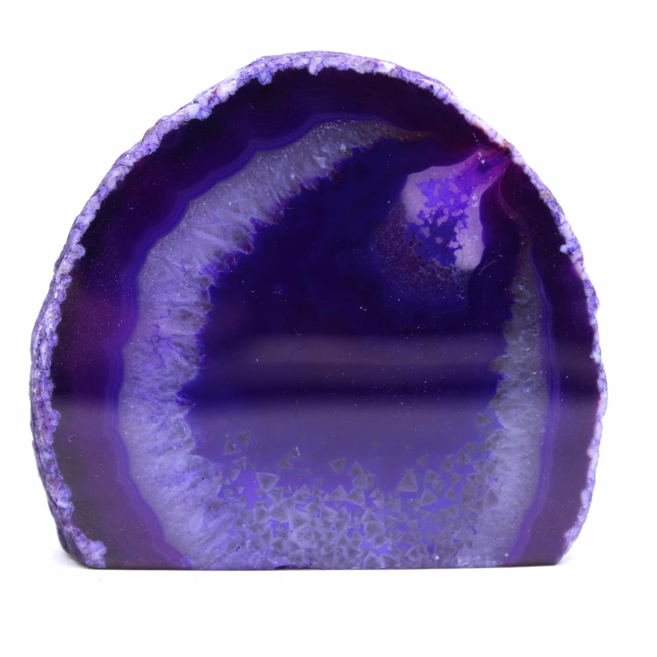 Agate violette à poser